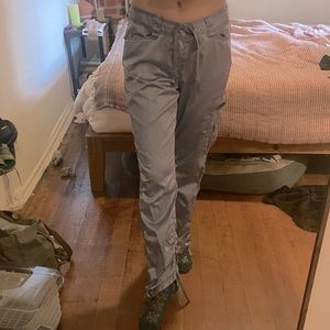 EXPRESS Y2K Satin Cargo Low Rise (in Purple Haze)